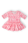 Mila & Rose ® XOXO 3/4 Sleeve Twirl Bodysuit — main product shot