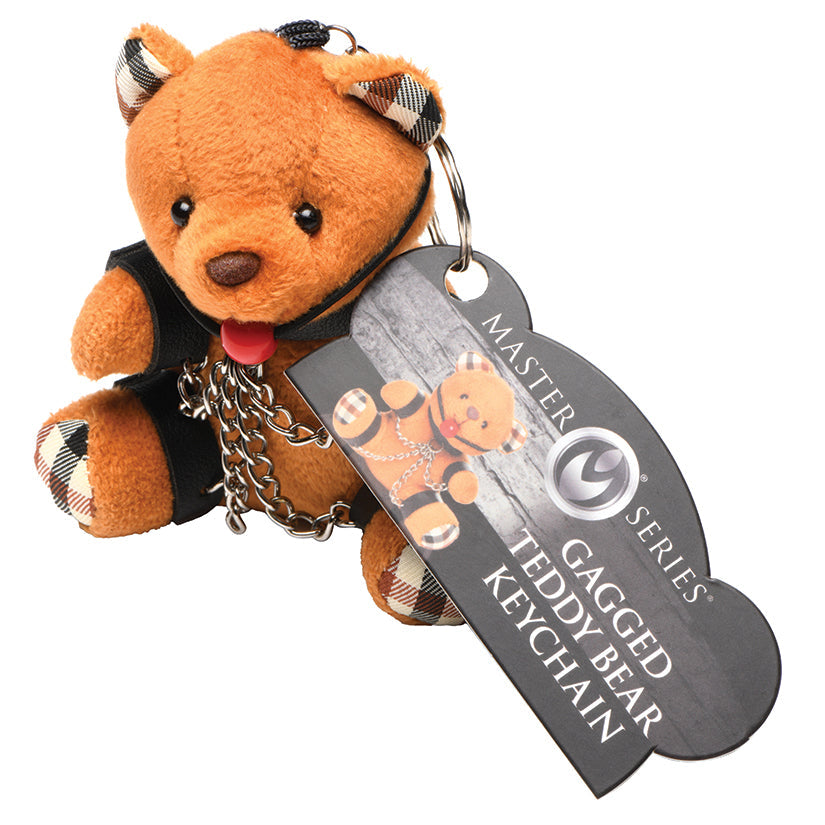 Love Spark Cove | Intimate Apparel, Pleasure Shop & Free Shipping Master Series Teddy Bear Keychain-Gagged — main product sho