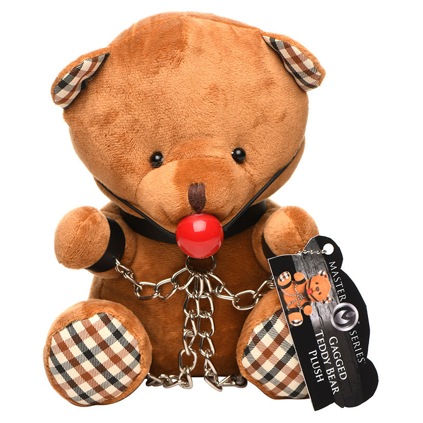 Love Spark Cove | Intimate Apparel, Pleasure Shop & Free Shipping Master Series Gagged Teddy Bear Plush — main product shot