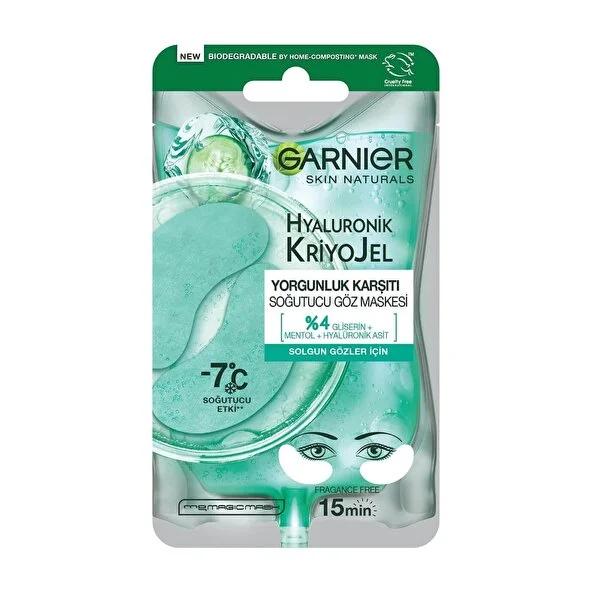 Garnier Hyaluronik Cooling Eye Mask - Anti-Fatigue, Hydrating Gel for Dark Circles & Puffiness