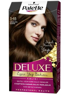 Palette Deluxe 3-65 ‚ikolata Kahve Hair Dye - Chocolate Brown Hair Color for Rich, Warm Shades