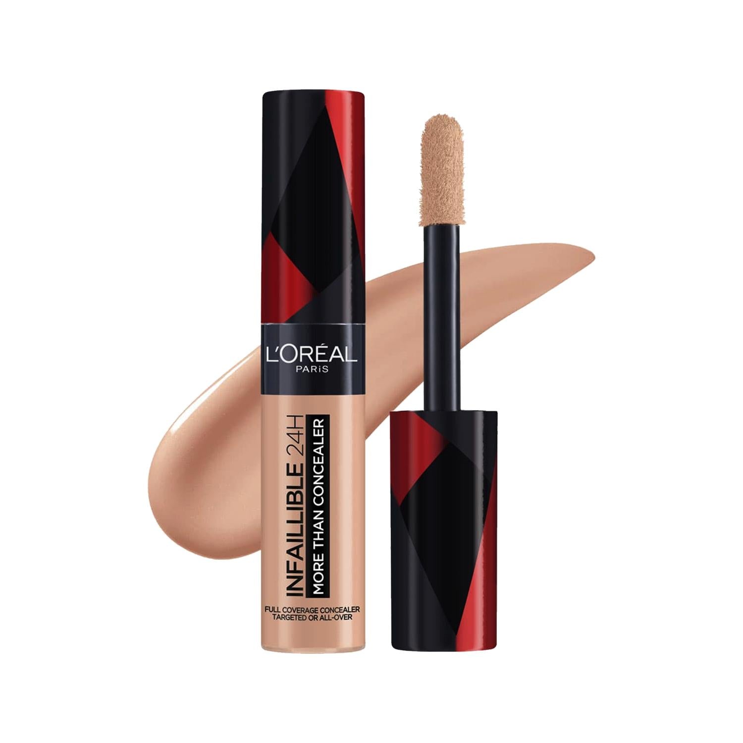Loreal Paris Infaillible 24H Full-Face Concealer - Long Lasting Makeup for Flawless Coverage - Cashmere Shade 327
