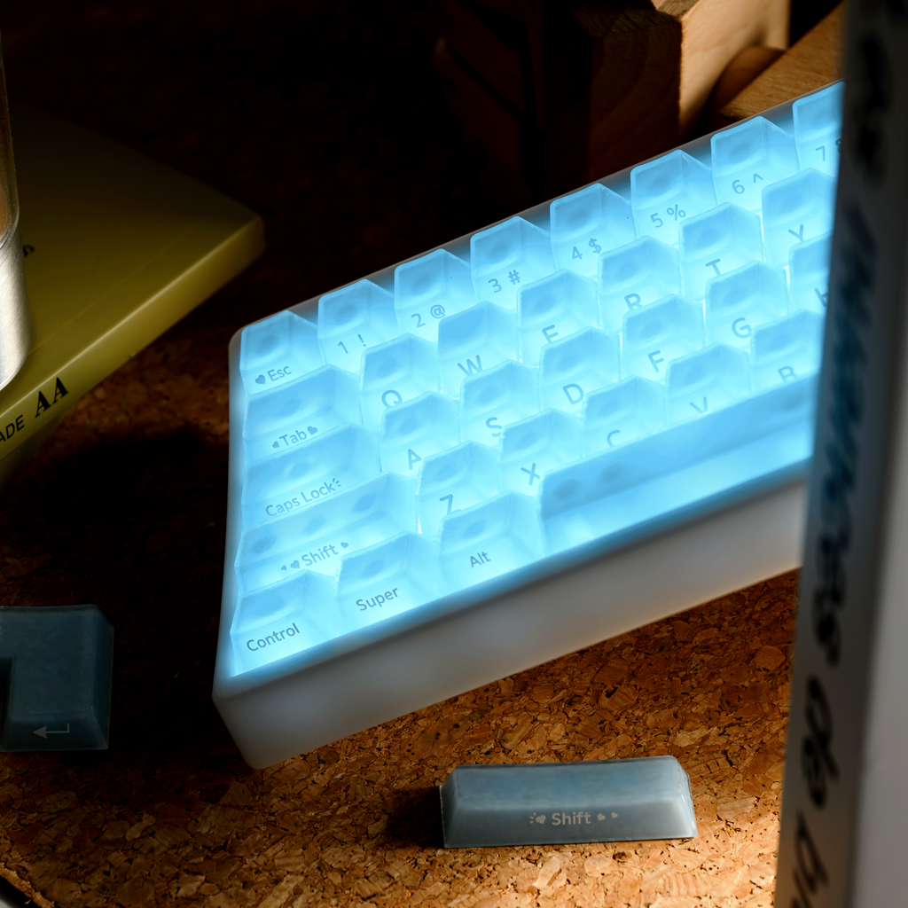 XVX M67 JadeStone Forged Carbon VIA Tri-Mode Mechanical Keyboard