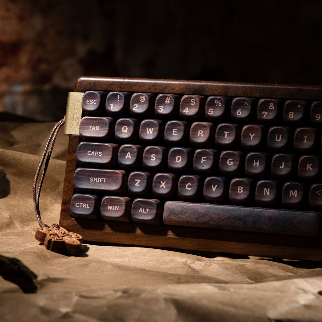 XVX MU68 FujiWave VIA Wireless Wooden Mechanical Keyboard