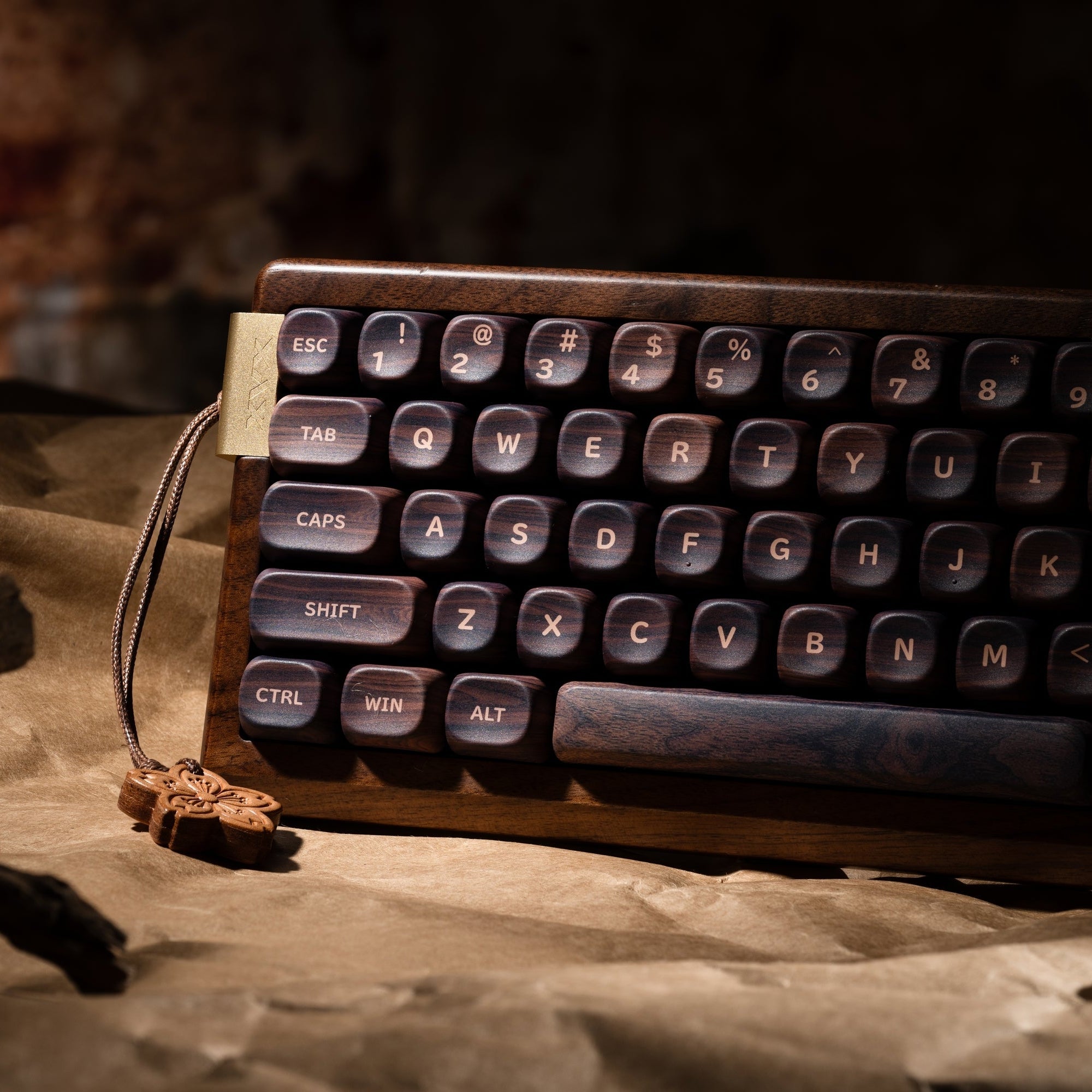XVX MU68 FujiWave VIA Wireless Wooden Mechanical Keyboard