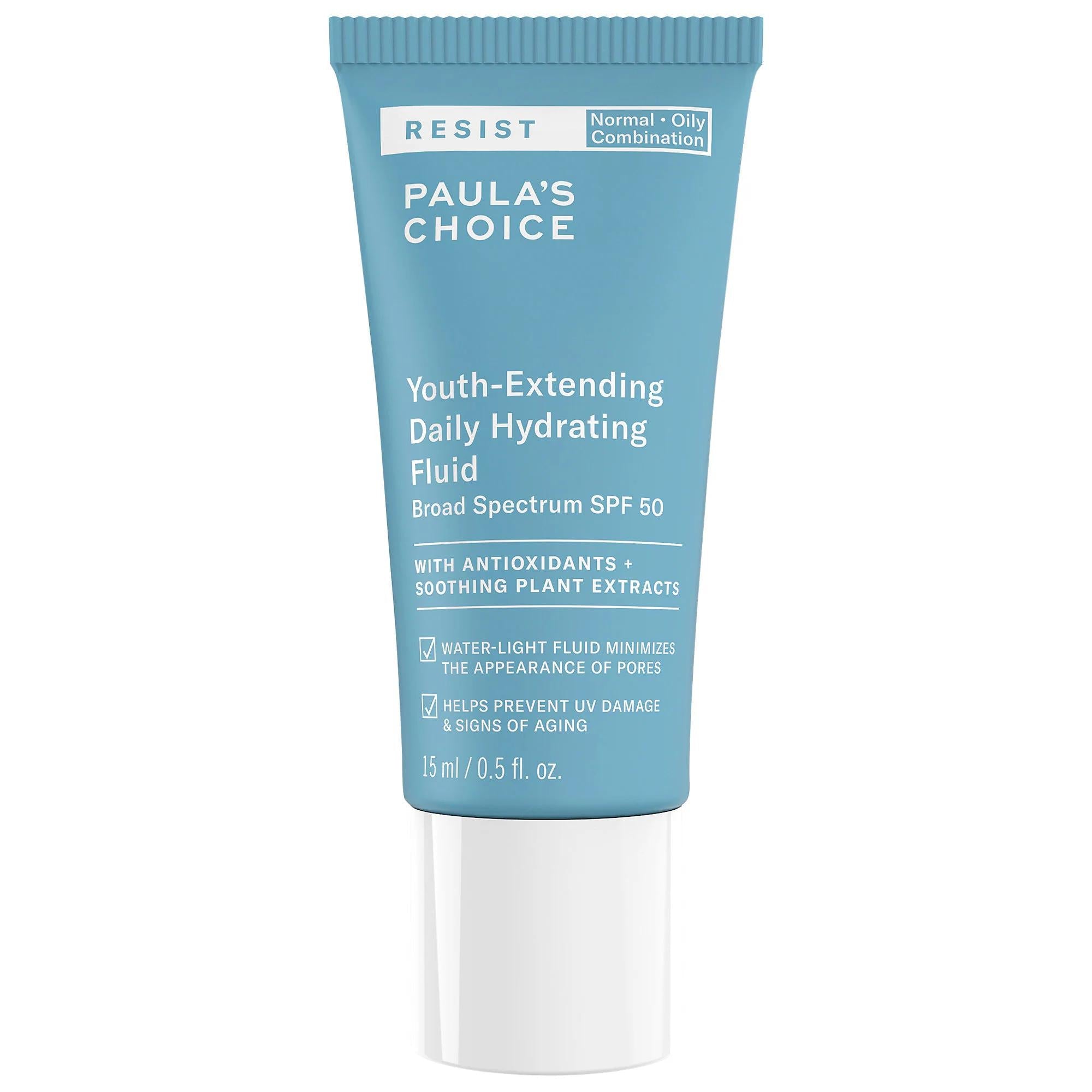 RESIST Youth-Extending SPF 50 Sunscreen: Daily Hydration, Anti-Aging & Broad Spectrum Protection | Oil-Free Mineral Sunscreen for Sensitive Skin