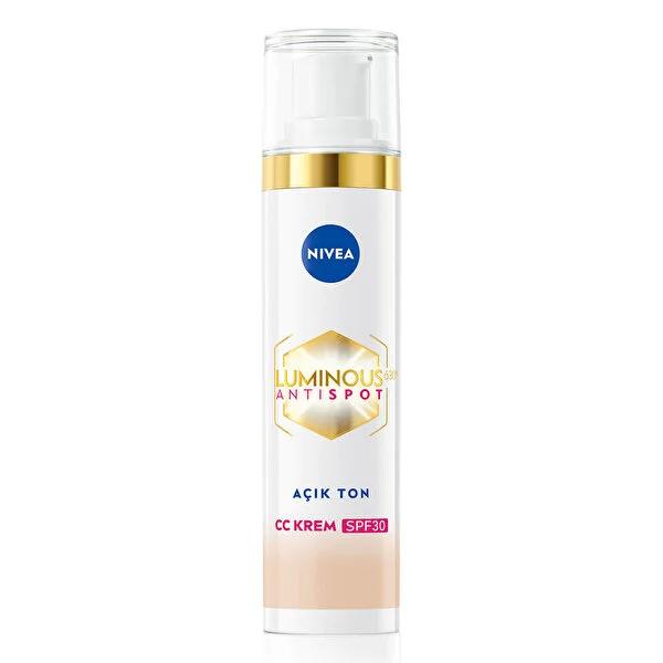 Nivea Luminous630 Anti-Dark Spot Face Cream with SPF30 - Hyaluronic Acid Moisturizer for Even Skin Tone
