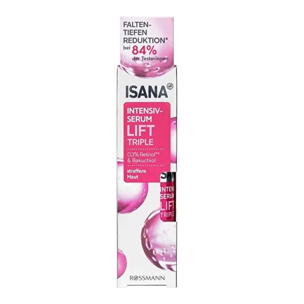 Isana Retinol Serum: Anti-Aging Facial Serum with Bakuchiol for Wrinkle Reduction, Skin Rejuvenation, Silky Smooth Feel, Vegan & Dermatologically Tested