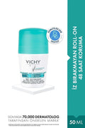 Vichy Anti-Perspirant Deodorant Roll-On 50ml - Non-Staining, Long-Lasting Freshness