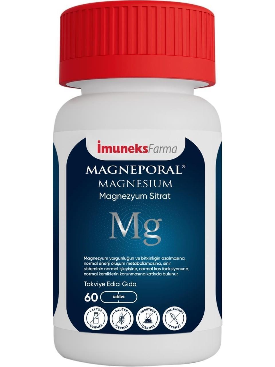 Imuneks Magnesium Supplement Combo for Overall Health & Wellness - 60 Tablets