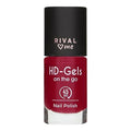 Rival Loves Me Ruby Red HD Gel Effect Nail Polish: Fast Drying, Intense Coverage, High Shine - Achieve Salon-Quality Nails at Home.