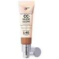 CC+ Nude Glow Lightweight Foundation + Glow Serum with SPF 40 and Niacinamide - Color-Correcting, Medium Coverage Foundation