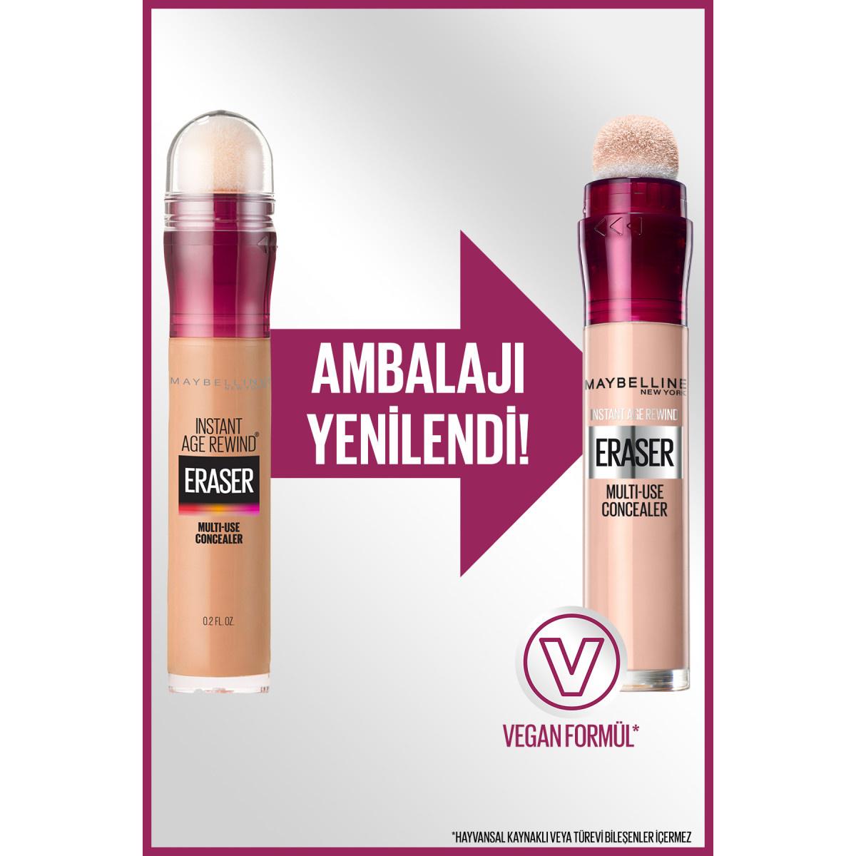 Maybelline Instant Anti Age Eraser Concealer - High Coverage, Anti-Aging Makeup with Goji Berry