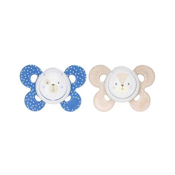 Chicco Orthodontic Pacifier - Physio Forma 2-Pack for Infants 6-16 Months, Safe Silicone Design