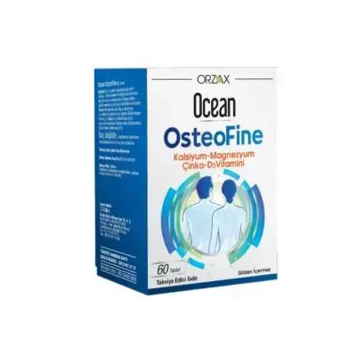 Ocean OsteoFine Dietary Supplement - Calcium Magnesium Zinc with Vitamin D3 for Bone Health - 60 Tablets