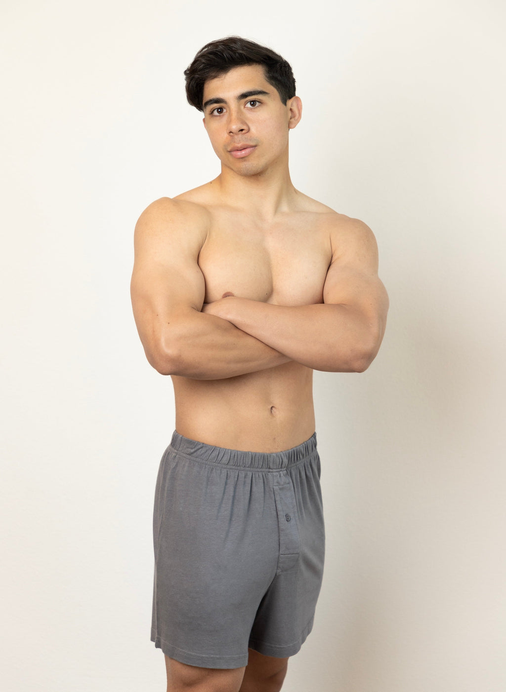 Spun Bamboo Men's Bamboo Viscose/Cotton Boxer Style Underwear — in-use photo