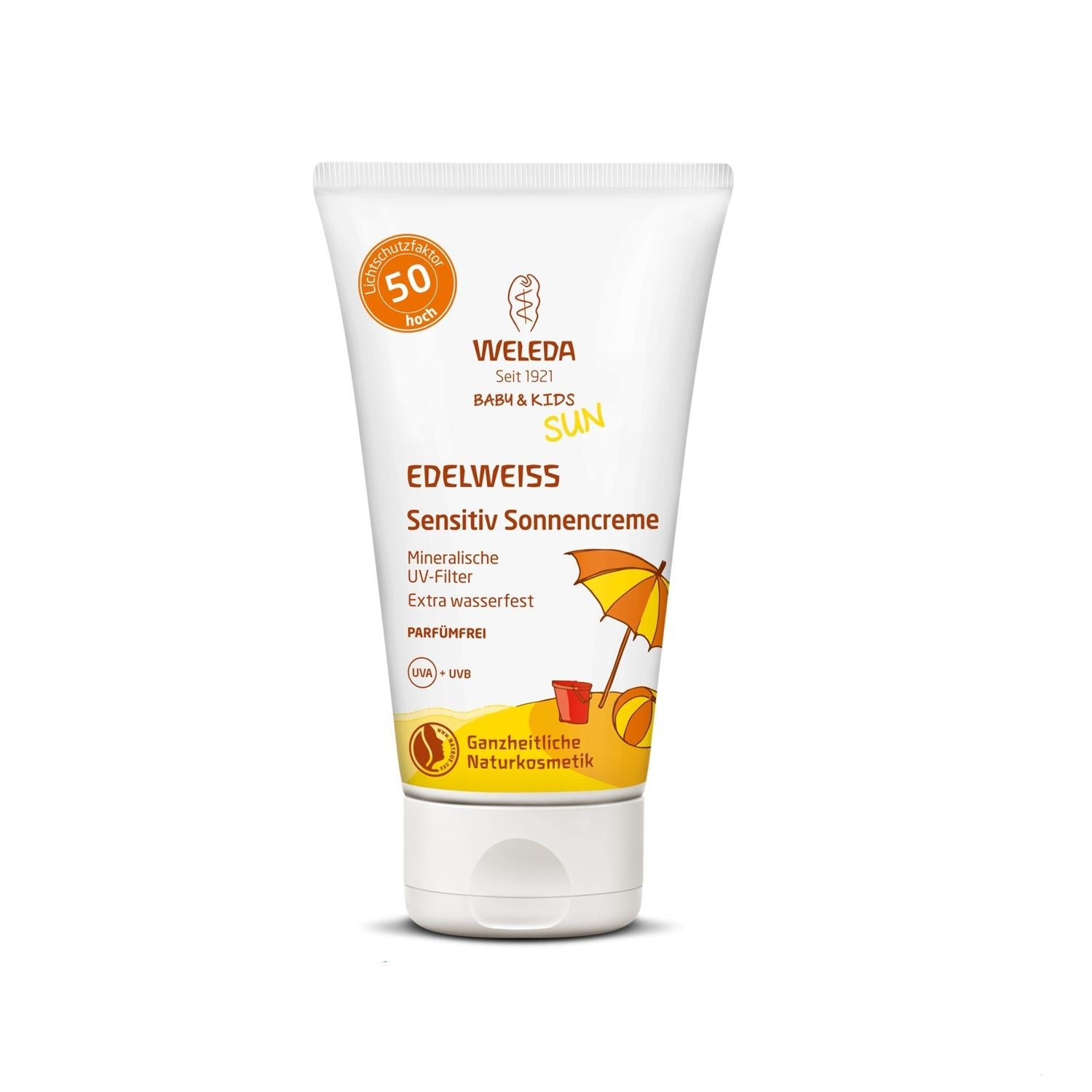 Weleda Mineral Sunscreen Lotion SPF 50+ for Babies and Kids - Natural Sun Protection