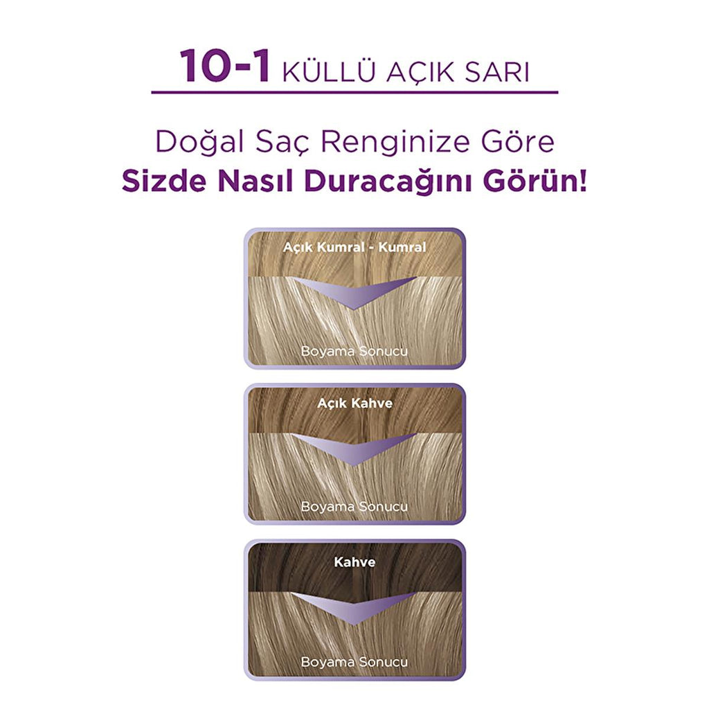 Palette Hair Dye - Ash Light Blonde (Küllü Açık Sarı) - Intense Color & Nourishing Formula