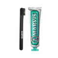 Marvis Classic Strong Mint Toothpaste and Toothbrush Set - Premium Oral Care with Refreshing Mint Flavor