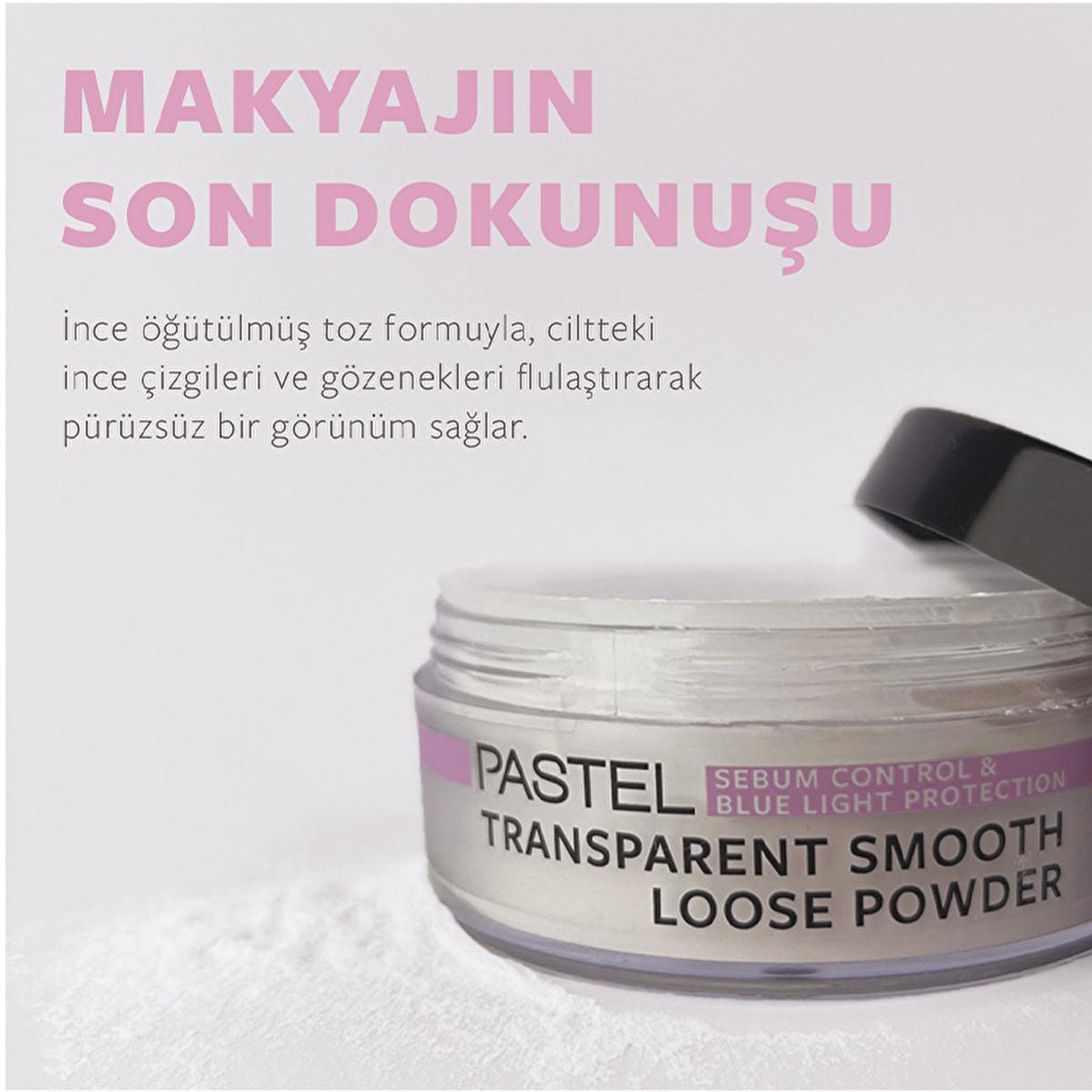 Pastel Loose Face Powder - Sebum Control, Blue Light Protection & Long Lasting Matte Finish - Transparent Setting Powder