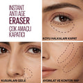 Maybelline Instant Anti Age Eraser Concealer - High Coverage Anti-Aging Makeup for Flawless Skin