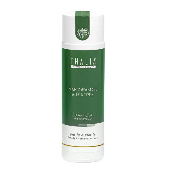 Thalia Marjoram Face Wash Gel - Gentle, Antibacterial, and Moisturizing Facial Cleanser for Sensitive Skin