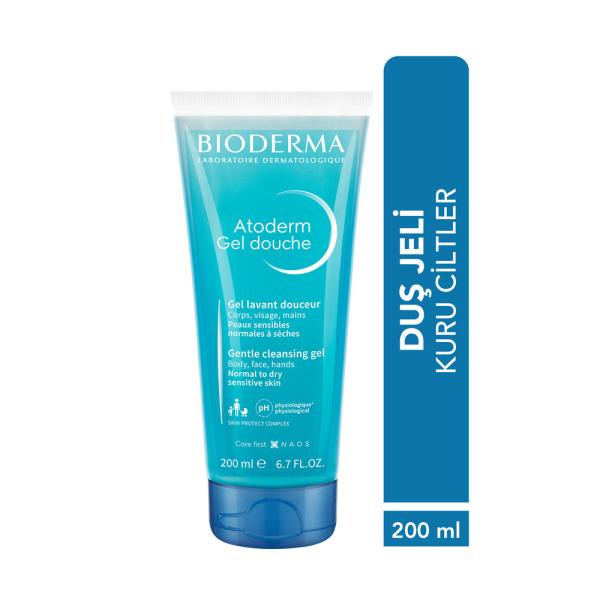 Bioderma Atoderm Shower Gel - Gentle Moisturizing for Dry & Sensitive Skin, 6.76 fl oz