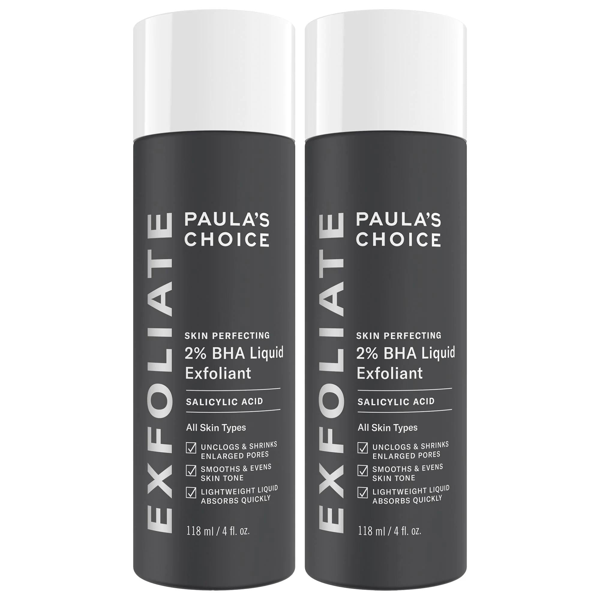 Paula's Choice BHA Expert Exfoliation Duo: 2% Salicylic Acid Toner for Pore Minimizing, Acne Treatment, and Smooth Skin