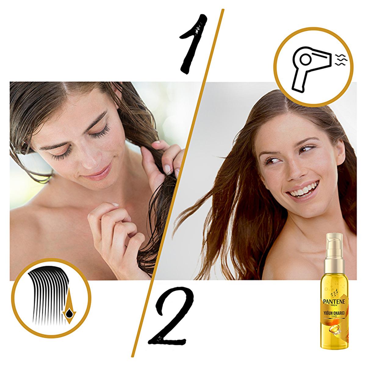 Pantene Pro-V E Vitaminli Hair Care Oil - Nourishing, Repairing, Non-Greasy Hair Oil for Damaged Hair