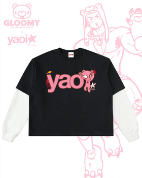 YAOI x GLOOMY Sneaky Bear Layered Tee