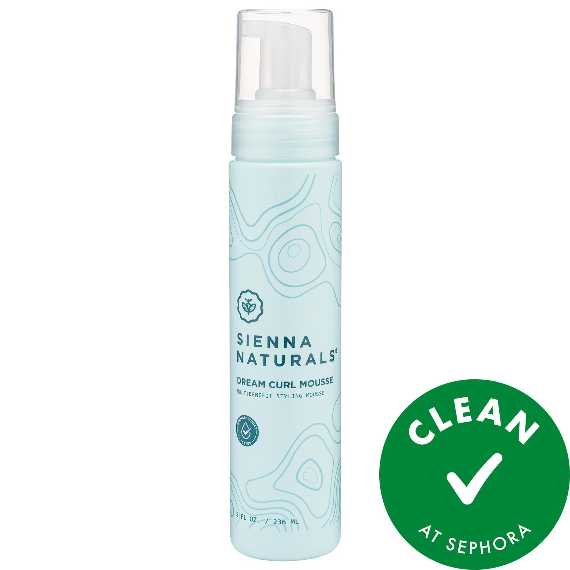 Sienna Naturals Curl-Enhancing Dream Curl Hair Mousse - Vegan, Gluten-Free, and Cruelty-Free Hair Styling for Curly and Coily Hair