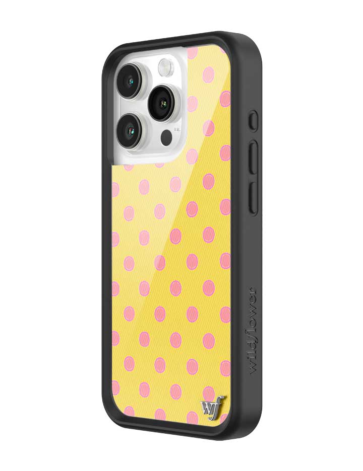 Polka Dot | Yellow and Pink iPhone Case