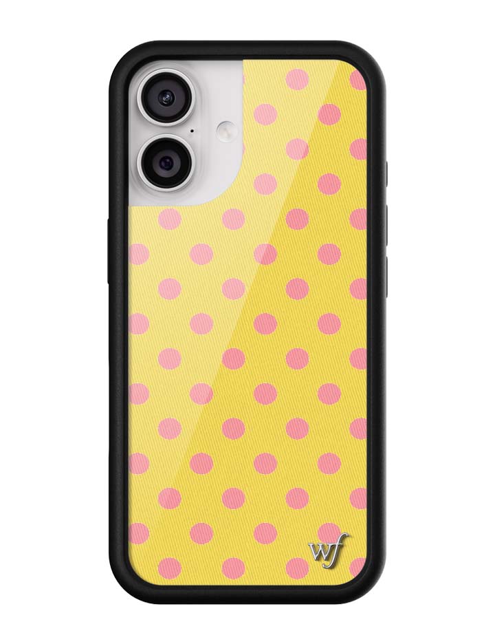 Polka Dot | Yellow and Pink iPhone Case