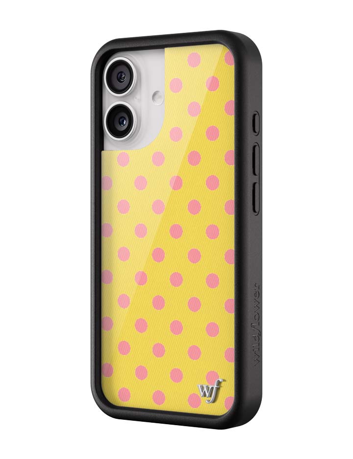 Polka Dot | Yellow and Pink iPhone Case