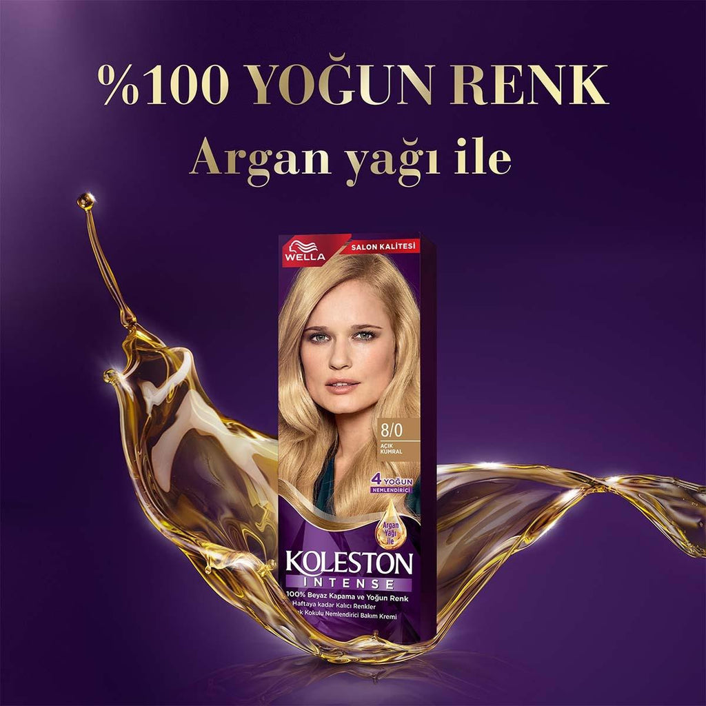 Wella Koleston Intense Hair Color - Light Brown 8/0 for Women & Teens