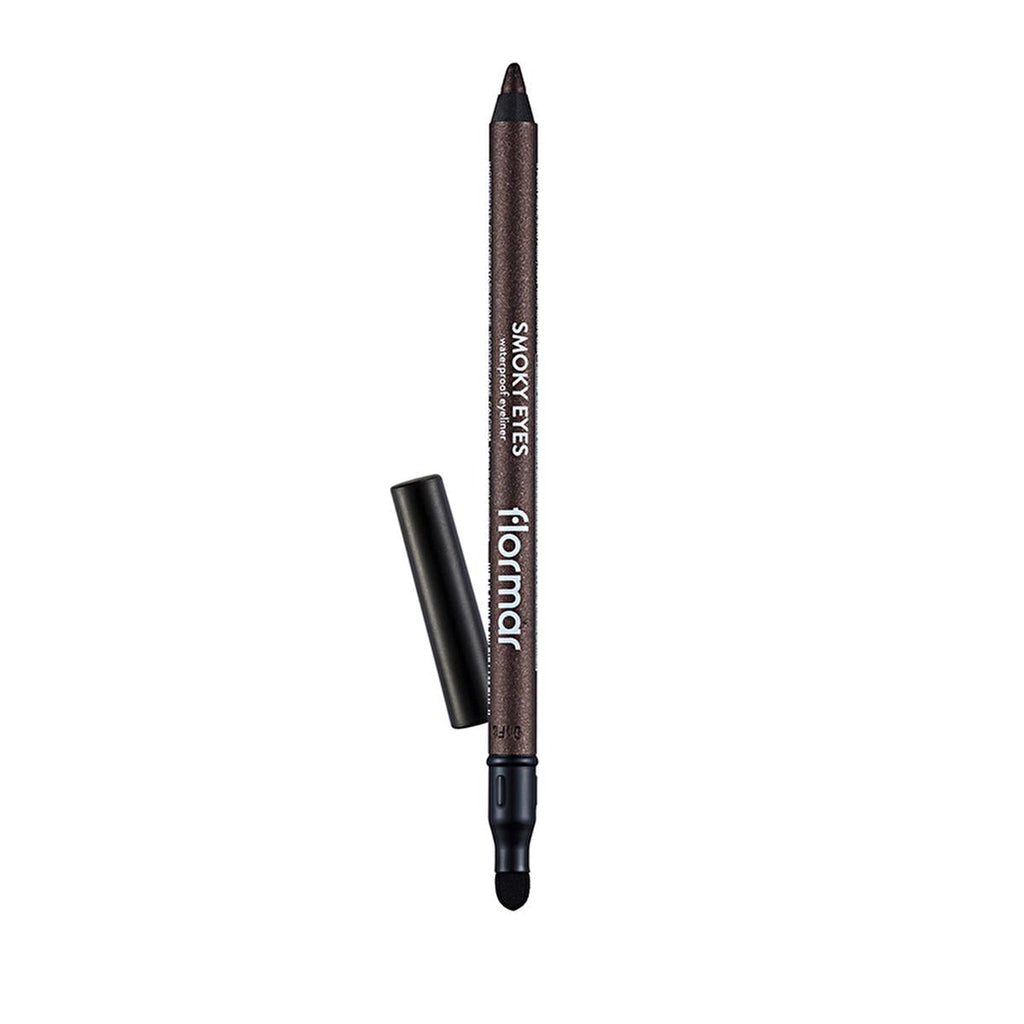 Flormar Smoky Eyes Bronze Eyeliner Pencil: Waterproof, Smudge-Proof, Long Lasting, & Highly Pigmented for Effortless Smoky Eyes