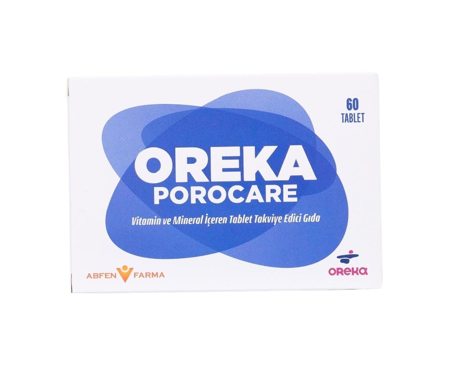 Oreka Porocare: Enhance Skin Health with Oral Dietary Supplement - 60 Tablets for Beauty & Wellness
