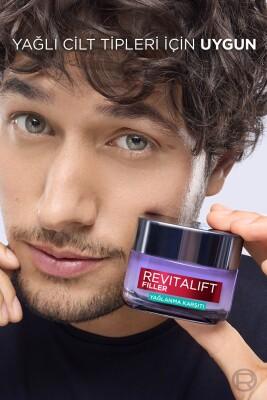 L'Oreal Paris Revitalift Filler: Oil Control Water Based Hyaluronic Acid Gel Cream - Lightweight Facial Moisturizer for Oily Skin, Anti-Aging Benefits