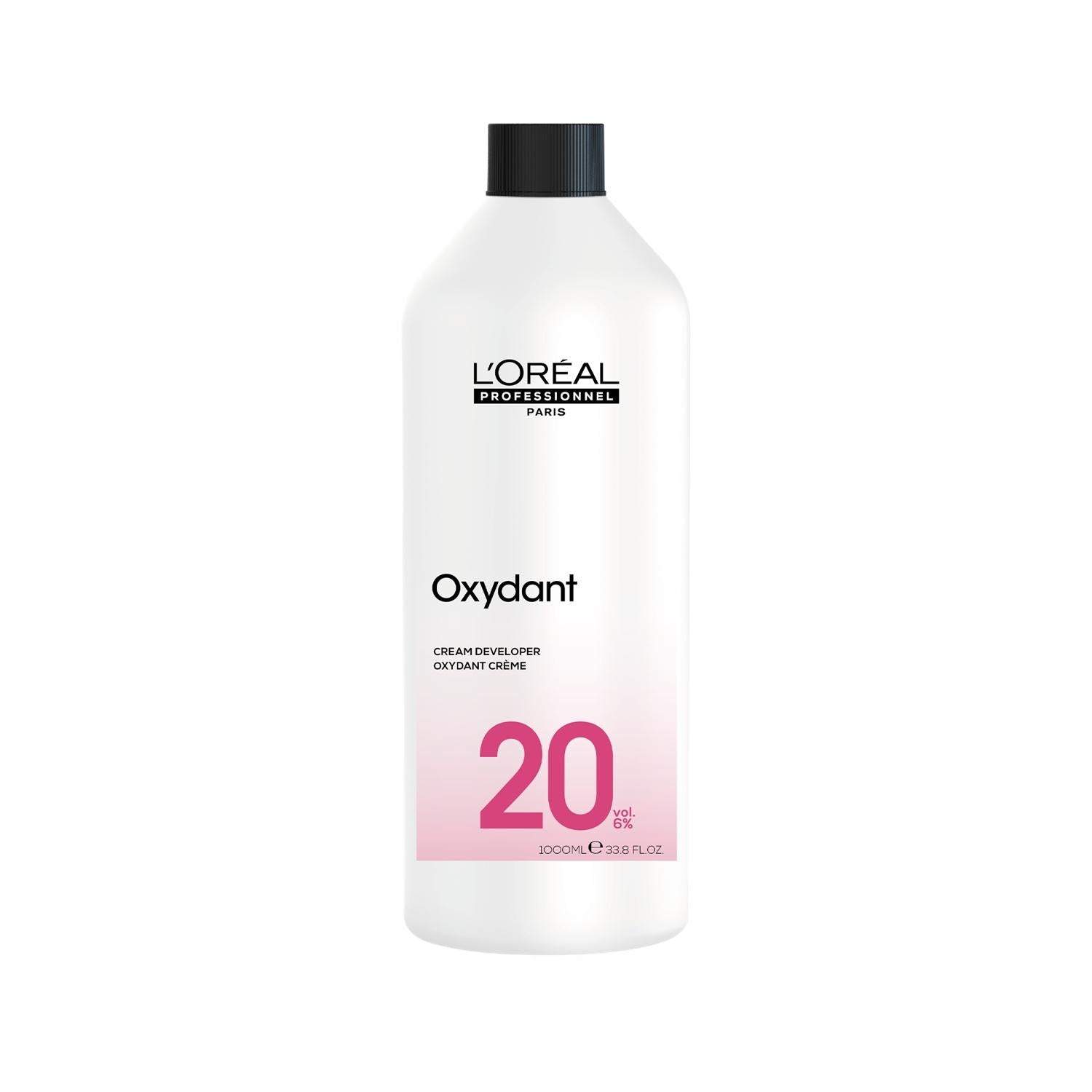 L'Oreal Professionnel Paris Cream Developer 20 Vol. 6% 1000 ml - Professional Hair Coloring Developer