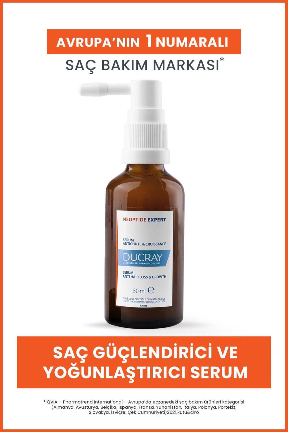 Ducray Neoptide Expert Hair Strengthening Serum for Men and Women - Hair Densifying Treatment, 2x50ml