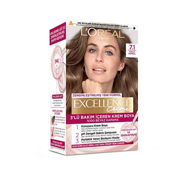 L'OrŽal Paris Excellence Creme Hair Dye - Moisturizing, Long-Lasting Color with Hyaluronic Acid