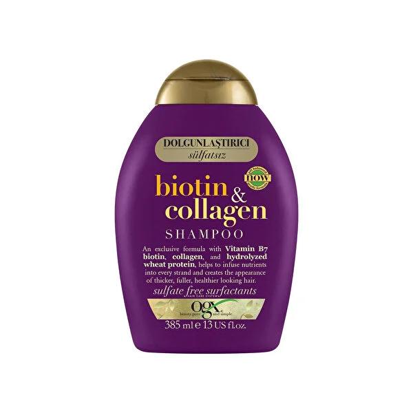OGX Biotin & Collagen Shampoo for Weak & Falling Hair - Nourishing, 13.02 fl oz
