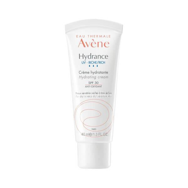 Avene Hydrance UV-Rich Moisturizing Cream SPF 30 - Hydrating, Non-Greasy, Sun Protection for Dry Skin