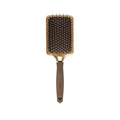 Olivia Garden Expert Care Rectangular Nylon Bristle Gold Brown L Hair Brush for Professional Styling and Detangling