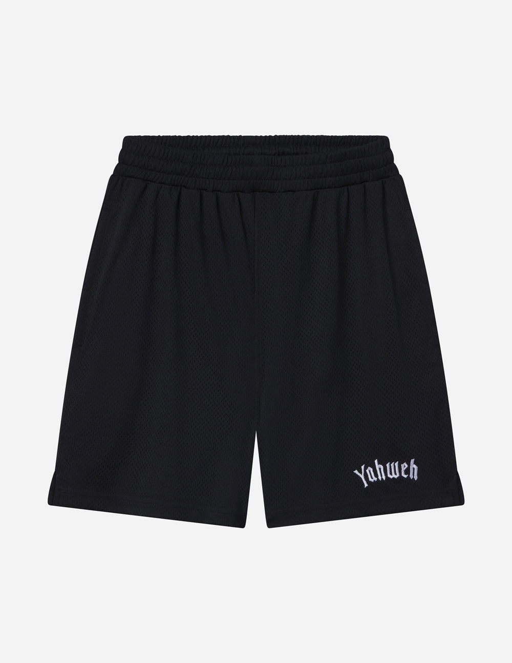 Elevated Faith Yahweh Unisex Mesh Short — in-use photo