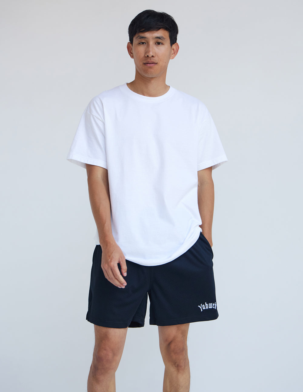 Elevated Faith Yahweh Unisex Mesh Short — main product shot