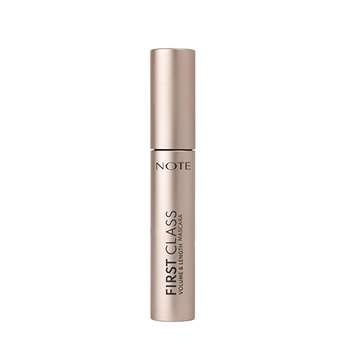Note First Class Mascara: Extreme Volume & Length - Smudge-Proof, Long-Lasting Black Mascara for Dramatic Lash Enhancement
