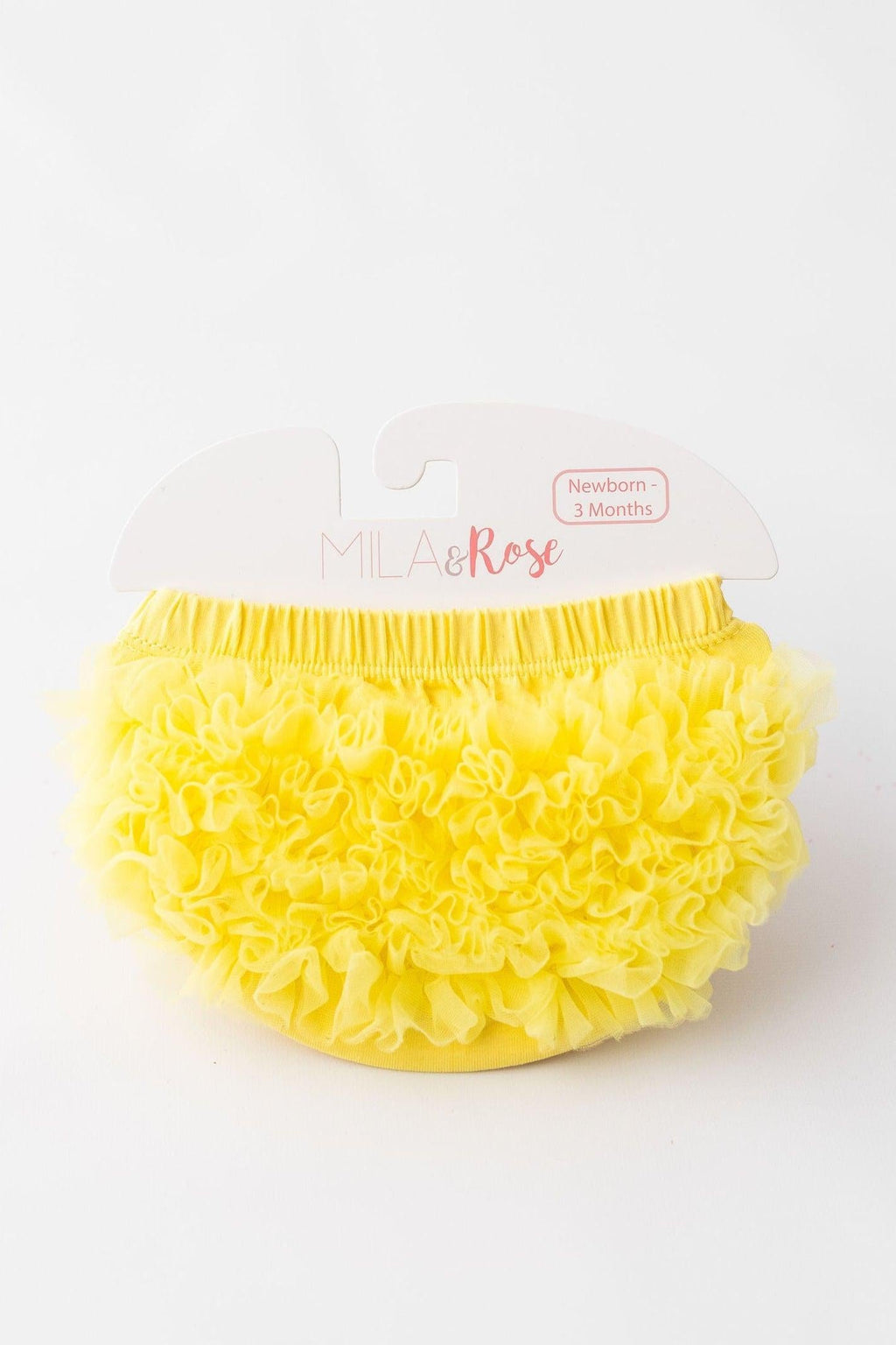 Mila & Rose ® Yellow Ruffle Bum Bloomer — main product shot