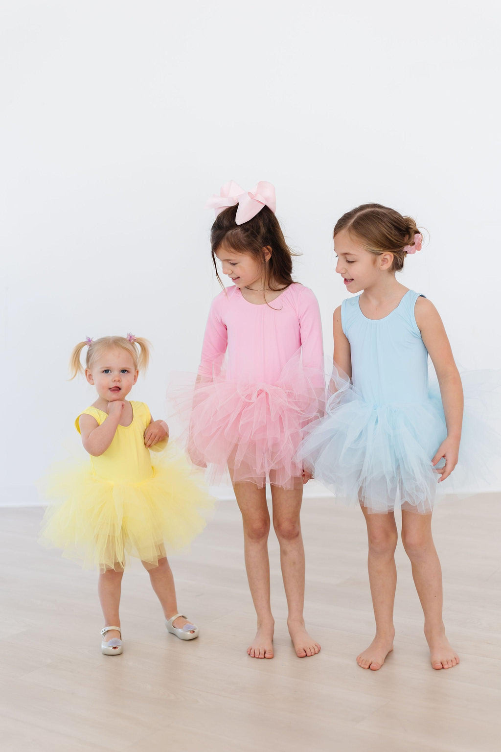 Mila & Rose ® Yellow Tank Tutu Leotard — detail close-up
