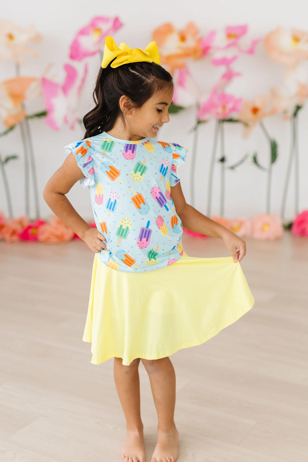 Mila & Rose ® Yellow Twirl Skort — alternative angle